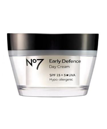 BOOTS No7 EARLY DEFENCE DAY CREAM VITAMIN A (3800)50ML SPF15 BNIB