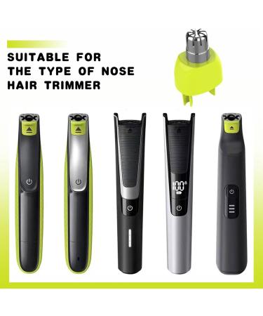 Nose Hair Replacement Heads Waterproof Dual Edge Blades Trimmer Trim Edge and Shave Interchangeable Attachments Pro Nose Hair Trimmer Shaver Gifts Easy Cleansing for Boyfriend Father - Buy Online on GoSupps.com