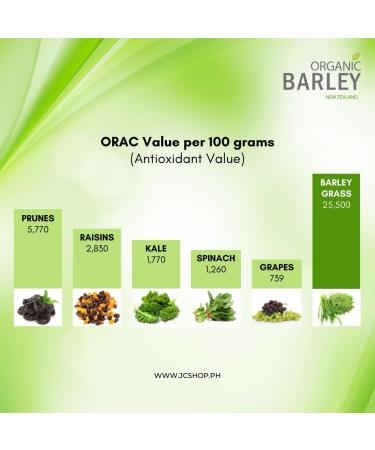 JC Barley Grass Juice Powder Organic Barley Leaf Juice Drink Mix Sweetened with Stevia -Organic Barley Grass Powder Harvested Fresh from New Zealand (3 Box) - Buy Online on GoSupps.com