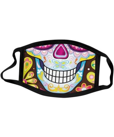 ZLUU 1PC Halloween Adults Protective Face Mask Personalized Patterns Face Cover Safe Skin Friendly Face Sheild Washable Reusable Adult Christmas Printed Masks are Washable - Buy Online on GoSupps.com