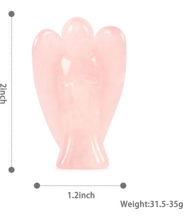 Artistone Rose Quartz Crystal Angel Figurine and Heart Healing Set Hand Carved Pink Pray Angel Heart Stone Chakra Reiki Balancing Set for Collection Mental Healing(Gift Box) Rose Quartz(2pcs) - Buy Online on GoSupps.com
