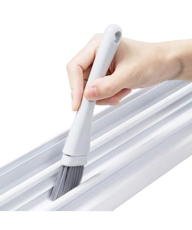 Tub Scrubber - 2 in 1 Tile Tub Scrubber Brush with Dustpan Cleaner Brush Kitchen Supplies for Cleaning Bathroom Shower Tile Grey