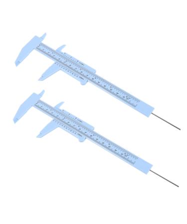 Hemoton 4 Pcs Eyebrow Ruler Caliper Tool Vernier Caliper Shaper Ruler Plastic Miss Mini Measuring Ruler