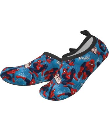 HUHUSW Superheros Kids Water Shoes - Lightweight Non-Slip Aquatic Socks for Boys Girls 11-12 Blue - Buy Online on GoSupps.com