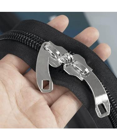 2 Pairs 8 Zipper Pull Metal Zip Slider Heads - DIY Clothing & Bag Accessories for Zipper Repair Kits - Buy Online on GoSupps.com