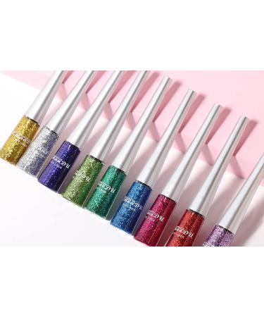 NICEFACE 16 Colors Matte Liquid Eyeliner Set - Waterproof Glitter Eyeliners for Women - Buy Online on GoSupps.com
