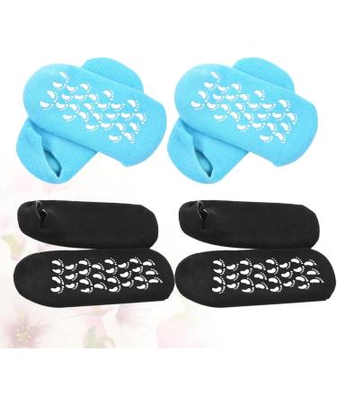 minkissy 2 Pairs Features Socks for Women Feet Moisturizing Spa Socks Spa Sock Foot Peel Calluses Socks Rough Skin Socks Moisturizer Socks Moisturizing Sock Essential Oil Miss Heel - Buy Online on GoSupps.com