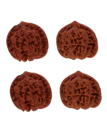 Lurrose 4 pieces walnut-fitness handball hand massage devices for stress reduction Chinese hand exercise balls walnut massage meditation massage ball hand-free ball whom wan walnut nucleus