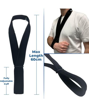 Foam Arm Sling by Kedley - Discreet Black | One Size Fits All | Medical Grade Supportive Sling for Arm, Elbow, Wrist, Hand, and Shoulder - Buy Online on GoSupps.com