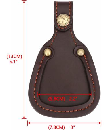 Tourbon Hunting Gun Barrel Rest Toe Protector Pad - Thick Leather Brown | Premium Shooting Accessories for International Shipping - Buy Online on GoSupps.com