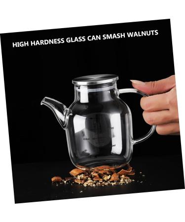 HOMSFOU Kitchen Oil Tank Kitchen Vinegar Cruet Oil Decanter Glass Terrarium Oil Vinegar Bottle Salad Dressing Containers Premium Oil Bottle Condiment Bottle Liquid High Borosilicate Glass - Buy Online on GoSupps.com