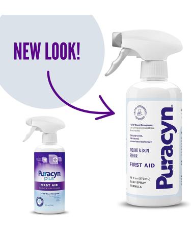 Puracyn Plus Wound and Skin Cleanser 16oz Spray for Cuts, Scrapes, Sores & Burns - Buy Online on GoSupps.com