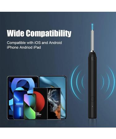Ear Wax Removal Kit with 1080P Otoscope Camera for iPhone & Android - Black - Buy Online on GoSupps.com