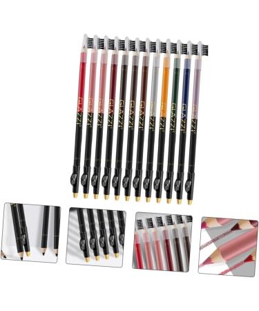 DOITOOL 12pcs Lip Liner Eyeliner Black Waterproof Eyeliner Definer Pen Matte Cosmetic Pen Cosmetics Lips 1 count (Pack of 1) Assorted Color - Buy Online on GoSupps.com