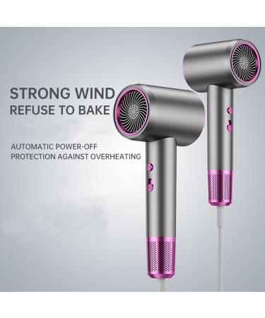 Numoya Hair Dryer 2024 New Numoya Jetspeed Hair Dryer Numoya Jet Speed Hair Dryer 2000w Hair Dryer Adjustable Speed with Diffuser Fast Drying & Reduce Frizz for All Hair (2Pcs-Gray) - Buy Online on GoSupps.com