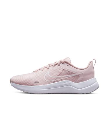 Nike Women's Downshifter 12 Running Shoe 42 EU Barely Rose White Pink Oxford