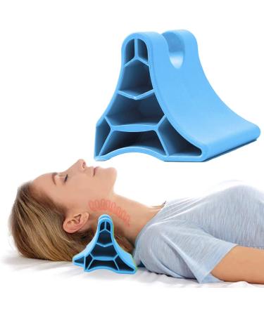 Occipital release tool portable body trigger point massage device suboccipital release device neck shoulder pain relief muscle release tool manual back massage (blue)