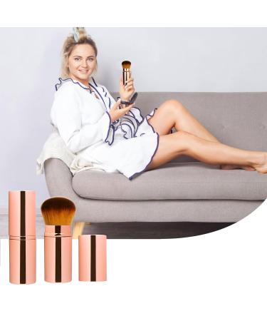 UNIMEIX Retractable Kabuki Makeup Brush for Liquid and Powder Cosmetics - Gold, 1 Pack - Buy Online on GoSupps.com