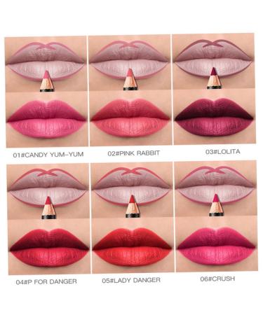 Lip Liner Pencil Set - 12 Colors Waterproof Long Lasting | 12PCS Lipstick Pencils for Women - Buy Online on GoSupps.com