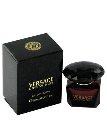 Versace Crystal Noir for Women Eau de Toilette Mini 0.17 Ounce 0.17 Fl Oz (Pack of 1)