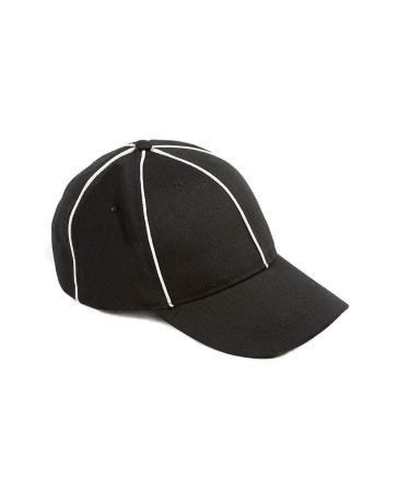 Murray Sporting Goods Referee Hat | Black with White Stripes Officials Referee Hat