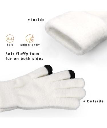 Cierto Womens Winter Cold Weather Gloves: Touch Screen Warm Knit Gloves for Women | Texting Thermal Outdoor Gloves for Daily Warmth Driving Running Cycling Three pairs (one pair per color) - Buy Online on GoSupps.com