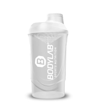 Bodylab24 Shaker 700ml white The practical protein shaker for your protein shake with screw cap and sieve for creamy shakes BPA-free fitness shaker for lump-free shakes