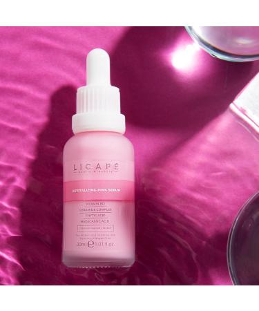 LICAPE Moisturising Serum | B12 Pink Serum | 30 ml | Anti-Ageing & Skin Barrier Strengthening | Face Care for Women | Glow & Hydration for Radiant Skin - Buy Online on GoSupps.com