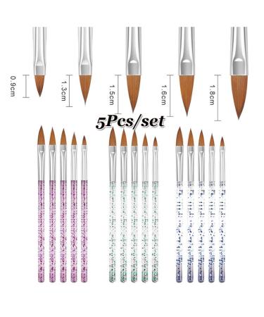 Nail Extension DIY Crystal Handle Manicure Tool - 5pcs Set for Perfect Nails | International Shipping - Buy Online on GoSupps.com