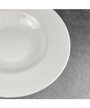 Dessert Plates White Ceramic Dinner Plate Restaurant Western Food Plate Round Deep Plate Home Kitchen Salad Plate Soup Bowl Stackable Dinner Plates (Size : Medium) - Buy Online on GoSupps.com