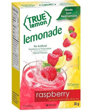 True Lemon Raspberry Lemonade 10ct Naturally Flavoured Drink Mix - 10 Calories Per Packet - No Artificial Sweeteners or Preservatives (6 Pack) Raspberry 10 count (Pack of 6) - Buy Online on GoSupps.com