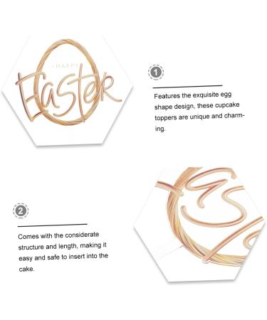 Abaodam 2 Pcs Cake Decoration Appetizer Pick Spring Decor Egg Cupcake Toppers Easter Cake Topper Spring Fling Decorations Cupcake Toothpick Cake Picks Acrylic Ornaments Rabbit - Buy Online on GoSupps.com