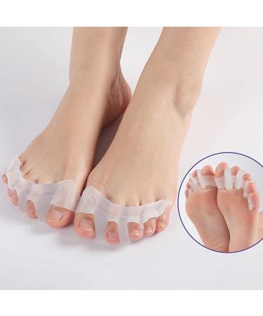 ALINZO Bunion Corrector - Big Toe Separator for Bunion and Hallux Valgus | Toe Alignment Gel Orthotic for Overlapping Toes (White) - Buy Online on GoSupps.com