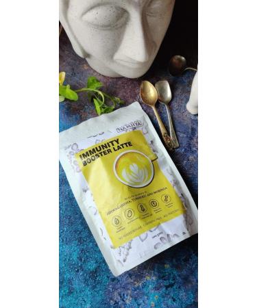 NAMHYA Immunity Booster Latte 100% Natural with Goodness of Turmeric Ashwagandha Coconut Flakes Tulsi (Basil) & Moringa 3.53 oz - Buy Online on GoSupps.com