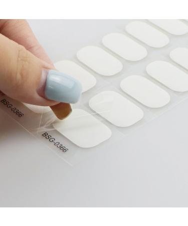 JMEOWIO White Gel Nail Foils - Self-Adhesive UV Curing Nail Stickers for Stunning Nail Designs | International Shipping Available - Buy Online on GoSupps.com
