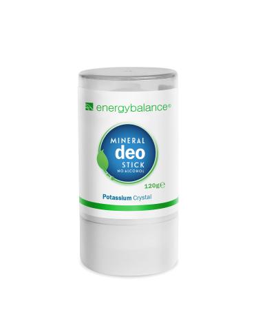 EnergyBalance Deo-Stick Cristal 120g without Aluminum (Aluminium Chloride) - For Men and Women - Odorless - Deodorant - Quality from the Swiss brand