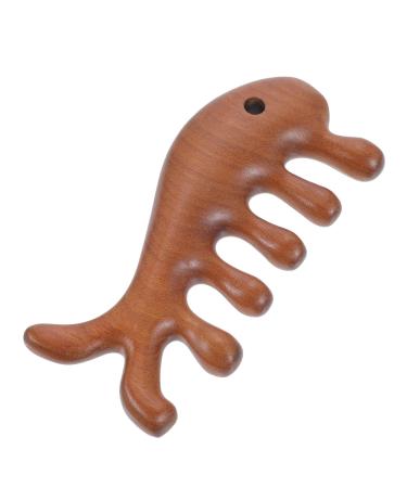 Beavorty 4-Piece Fish-Shaped Massage Comb Set - Jade Wooden Scalp & Face Massage Tools for Women - Buy Online on GoSupps.com