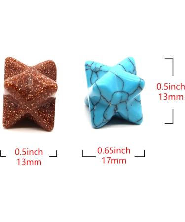 1-40PC 13mm Merkaba Star Natural Stone Crystal for DIY Jewelry Gem Decoration Wholesale (Color : Mix Random Stones Size : 10 pcs) 10 pcs Mix Random Stones - Buy Online on GoSupps.com