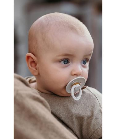 BIBS COLOUR Symmetrical 4-Pack Dummies - BPA-Free Natural Rubber Soothers for 0-6 Months - Cloud Mix - Made in Denmark - Buy Online on GoSupps.com