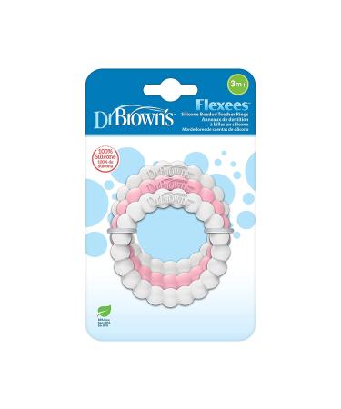 Dr. Brown's Flexees Friends Silicone Teether Purple Octopus - 3 Pack Pink White - BPA Free - 3m - Buy Online on GoSupps.com
