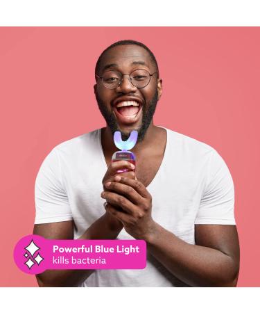 GO SMILE Sonic BLU Hands-Free Teeth Whitening Kit with Gum Massager - Cordless Charger & Toothpaste - No Sensitivity - Pink - Buy Online on GoSupps.com
