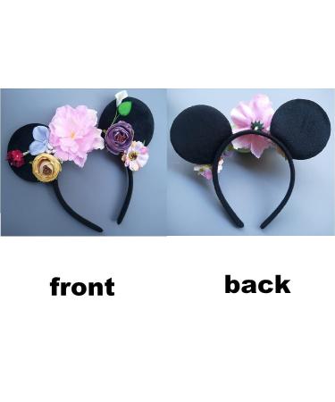 JUTTIRA Flowers Mouse Ears Headband - Floral Headwear for Kids & Adults - Buy Online on GoSupps.com