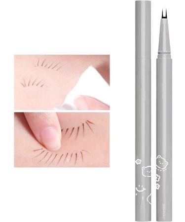 Double Tip Lower Eyelash Pencil Eye Pencil Quick Drying Liquid Liner Long Lasting 24 Hour Waterproof Eyeliner Black For Beginner Dtt Brown - Buy Online on GoSupps.com