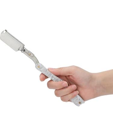 Razor Manual Beard Shaver with No Peeled Lacquer Crystal Plate Handle - Silver Barbershop Quality - Buy Online on GoSupps.com