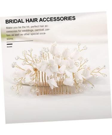 Mikinona Bridal Hair Comb Bridal Headpieces Bridal Hair Accessories Wedding Headpiece Hair Accessories for Women Wedding Hair Comb Flower Hair Accessories Headpiece for Women Comb Headpiece - Buy Online on GoSupps.com