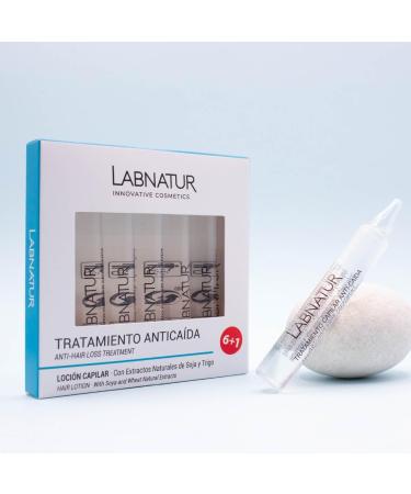 Anti-hair loss ampoules 7 ampoules with natural soy and wheat extracts. Strengthens and slows hair loss. Deep nutrition. Scalp stimulation. - Buy Online on GoSupps.com