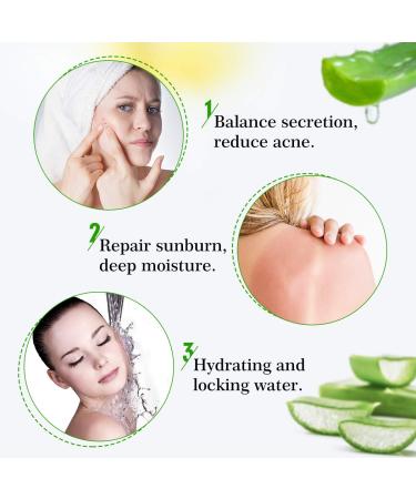 Skymore Aloe Vera Gel 300ml - Natural Moisturizer for Face Body & Hair | Soothing After Sun Cream for Dry Skin - Buy Online on GoSupps.com