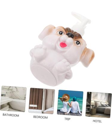 Housoutil 1pc Puppy Lotion Bottle Eye Patches for Adults Pressing Sub Bottle Liquid Dispenser Plastic Containers Lip Gloss Container Body Storage Child Pump Bottle Melamine White - Buy Online on GoSupps.com