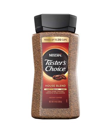 Nescaf Taster's Choice Instant Coffee, House Blend, 14 oz 2 PACK SAVING VALUE House Blend 14 Ounce (Pack of 2)