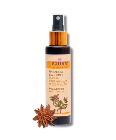 Sattva Haartonikum with anise and licorice - revitalized donates moisture and calms the scalp - natural scalp tonic for dry and itchy scalp - alcohol -free - sweet fragrance anise